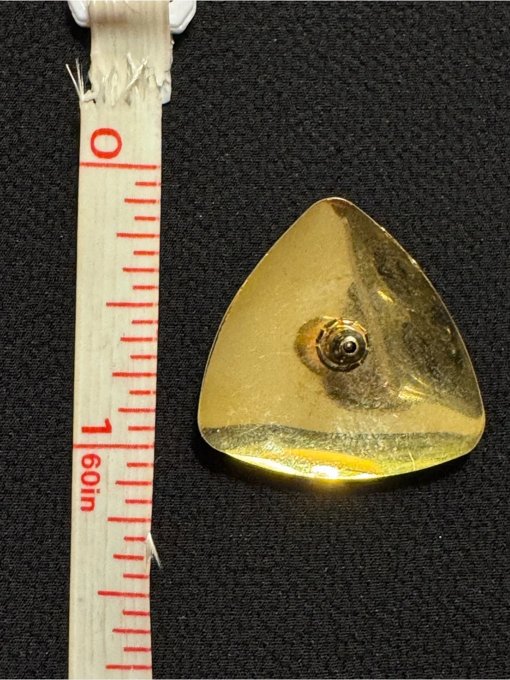 Vintage Gold Tone Triangle Stud Earrings Modernist Geometric Minimalist